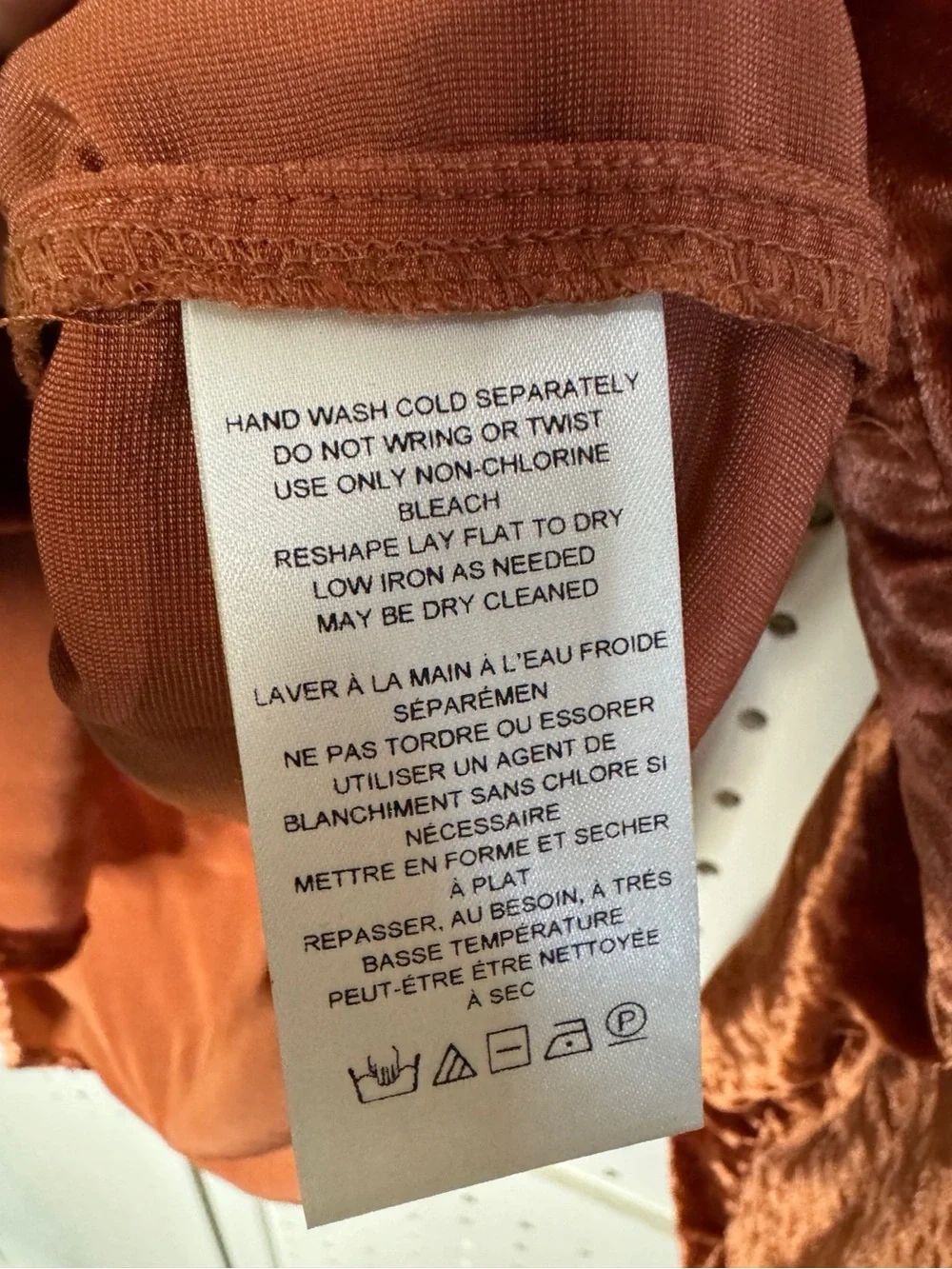 Pilcro Rust Velvet Button-Down Shirt XSP Anthro Casual Luxe Timeless Effortless - Picture 4 of 11